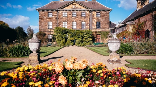 Ormesby Hall garden in autumn